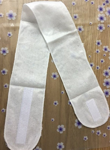 HEAD BAND - white with Velcro tab pkt 50